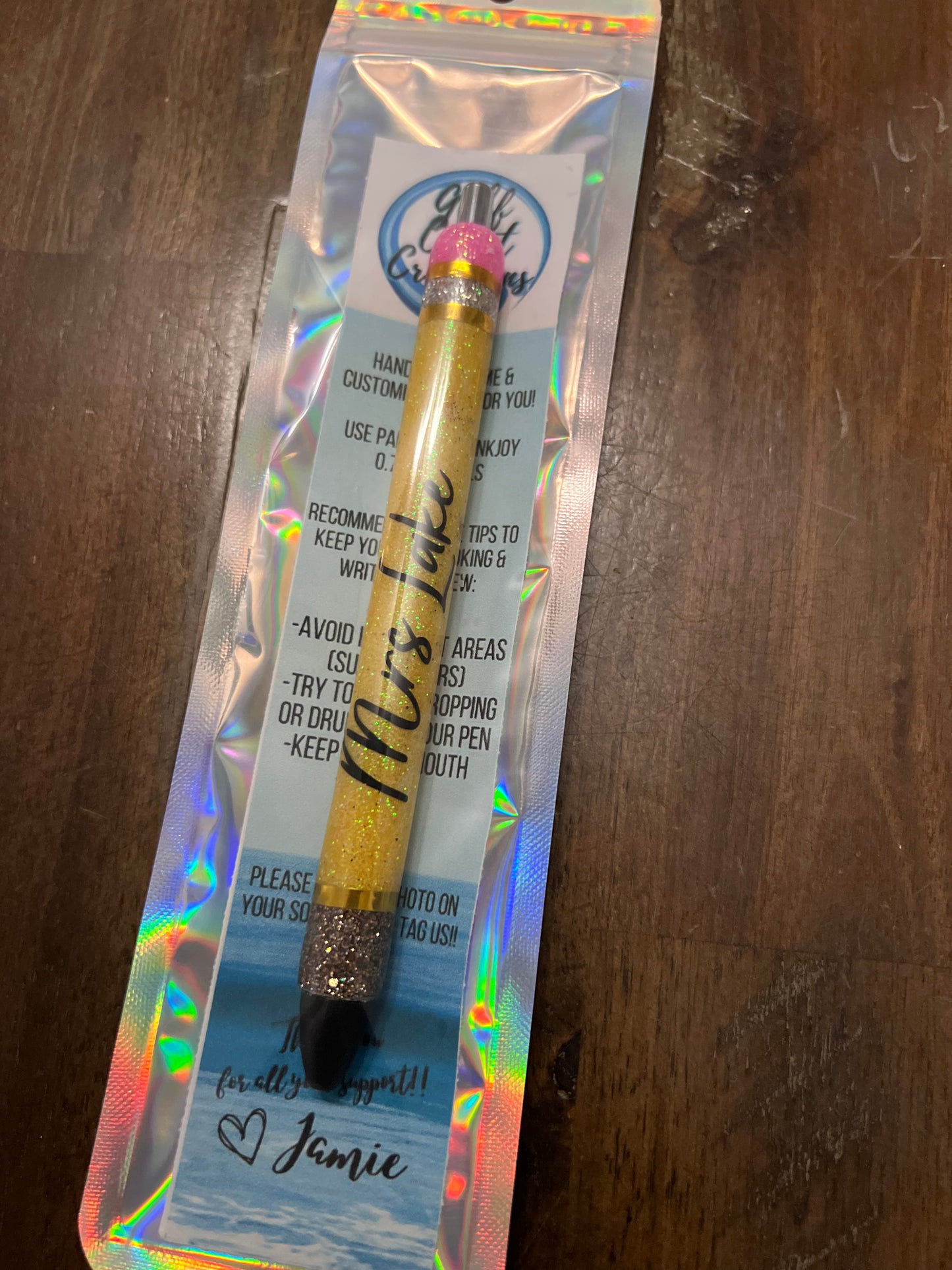 Custom Teacher Themed Pen